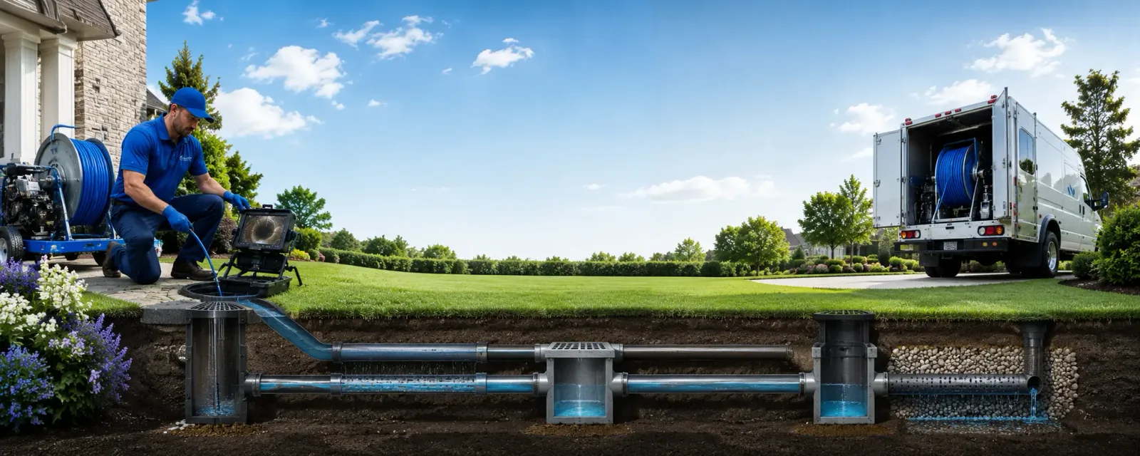 Outdoor drain cleaning information for Merrittstown, PA